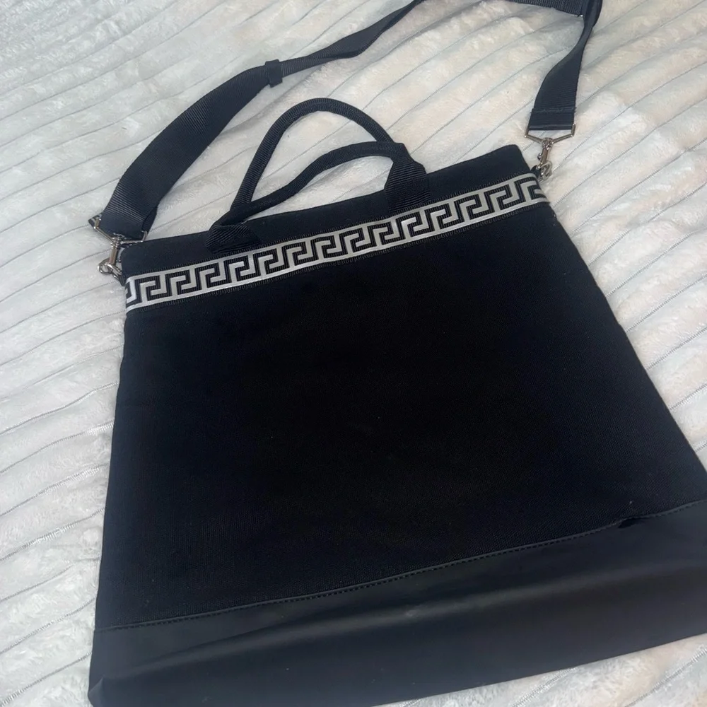 Versace Black and White Messenger Bag - Picture 2 of 3
